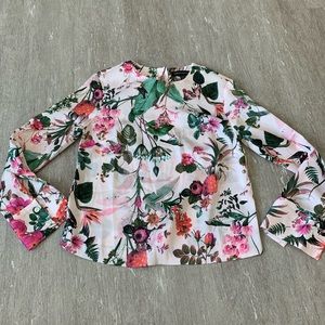 Banana Republic Floral Blouse size XXS Petite